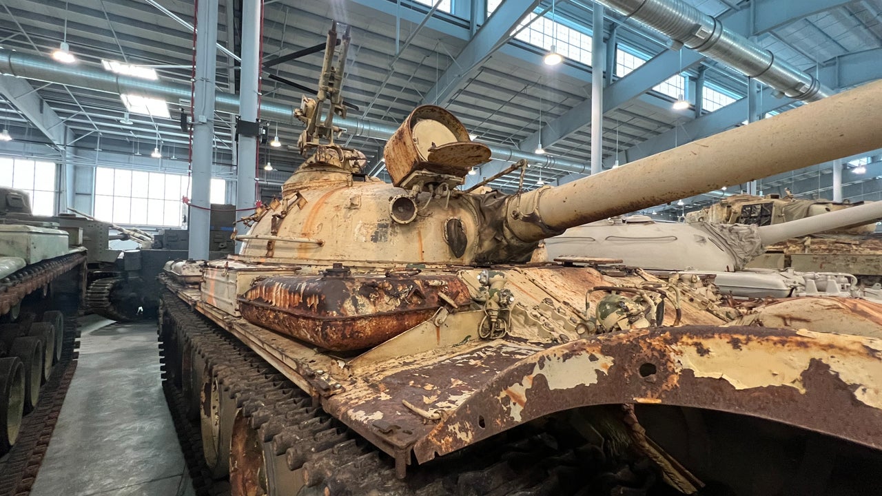 A Russian T-62 in the Army's Cavalry and Armor Collection at Fort Benning, Georgia. (Haley Britzky/Task & Purpose)
