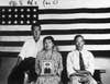 The Hirano family, left to right: George, Hisa, and Yasbei at Poston War Relocation Center, Parker Dam, Arizona,1942. The camp was a temporary detention facility for some of the 120,000 Japanese Americans excluded from the West Coast under wartime presidential Executive Order 9066.  Photo by CORBIS/Corbis via Getty Images)