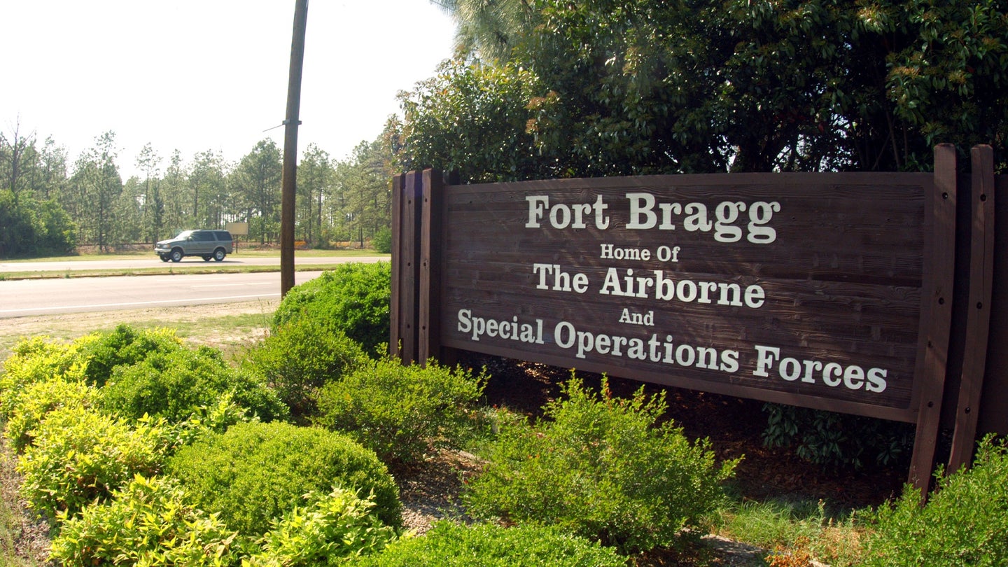 Fort Bragg sign