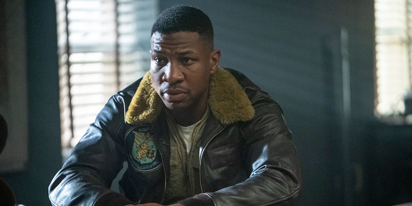 Jonathan Majors plays Jesse L. Brown in 'Devotion.' Image courtesy Sony.
