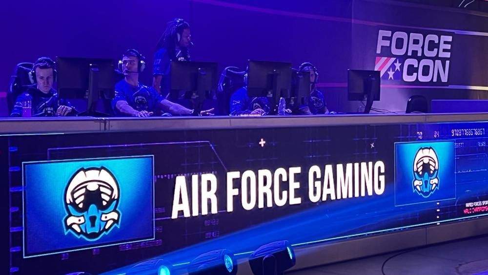 Over two days, the Air Force's gaming team beat the other branches of the Armed Forces to win the military's first official esports championship. (Air Force Photo by Armando Perez/courtesy DVIDS)