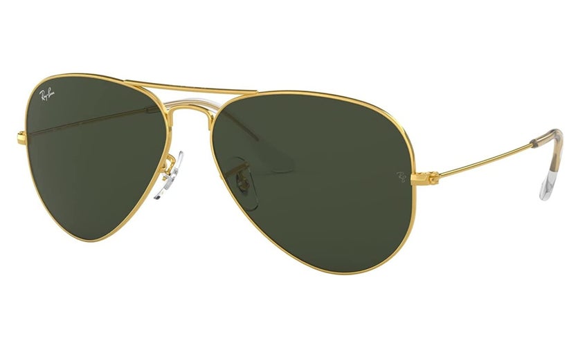 Top Gun® Aviator Rivet Sunglasses-Gold - Planewear