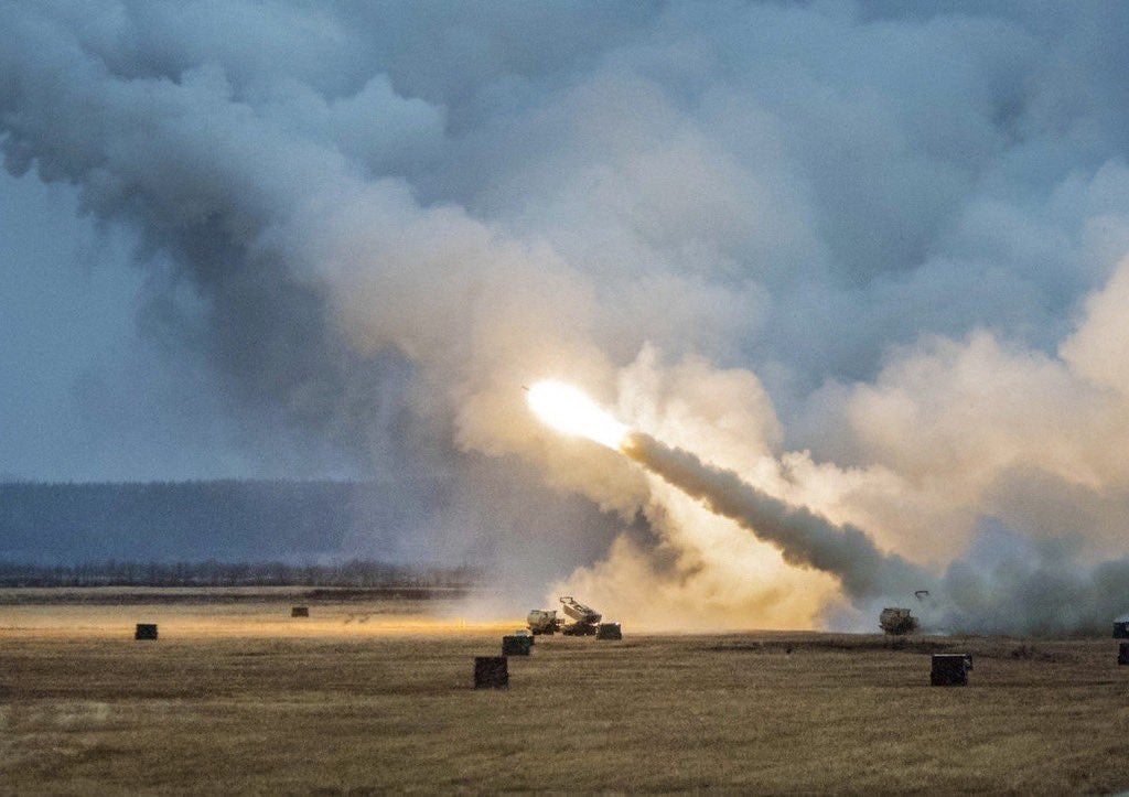 A HIMARS weapons platform fires from inside Ukraine. (Ukrainian Ministry of Defense/Twitter)