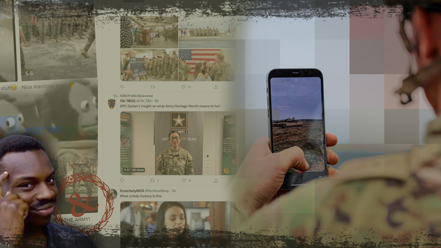 military social media