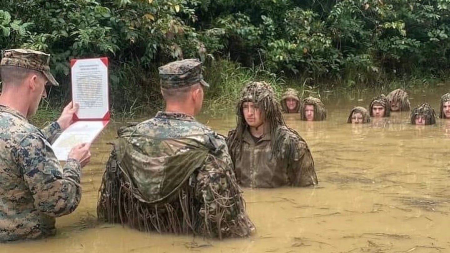 Marine in swamp