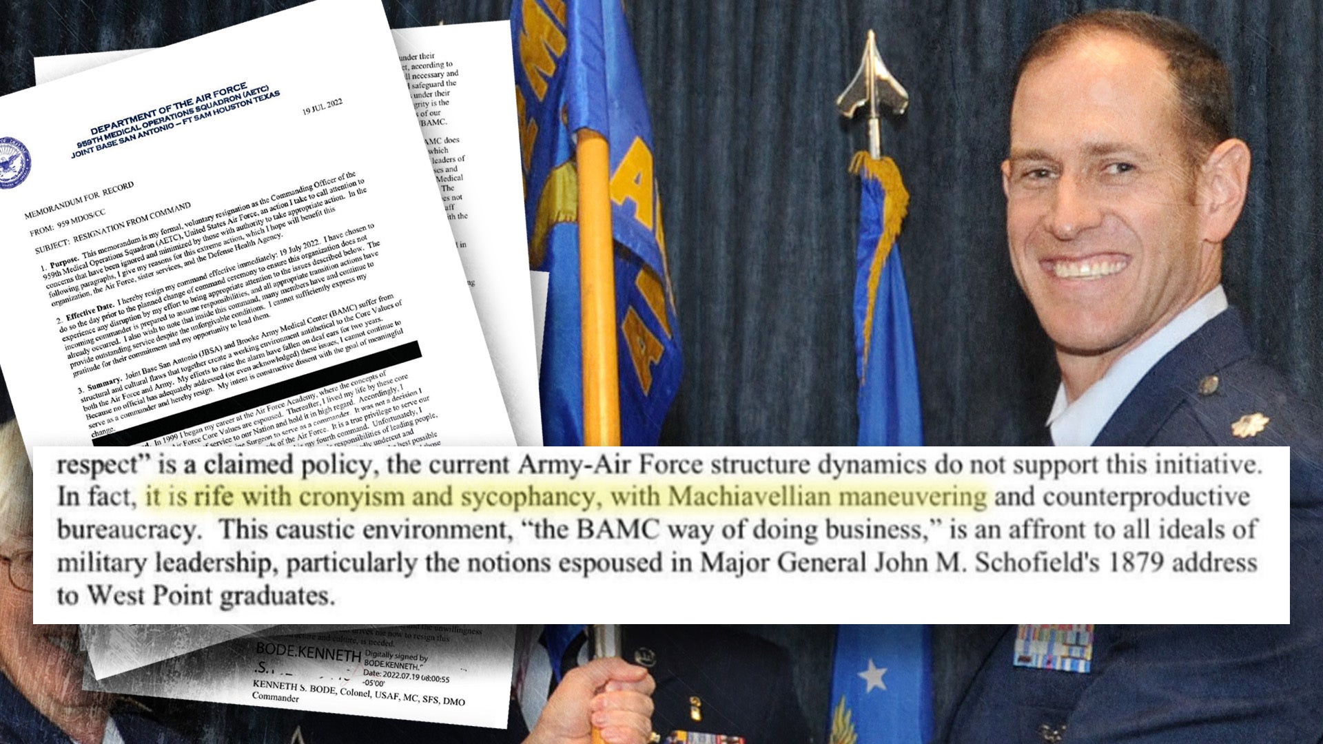Air Force colonel goes scorched earth on fellow officers in fiery resignation letter
