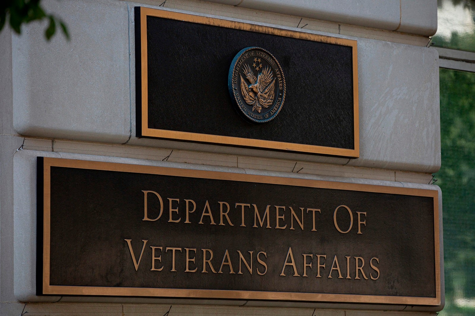 The US Department of Veterans Affairs building is seen in Washington, DC, on July 22, 2019. (Alastair Pike/AFP via Getty Images)