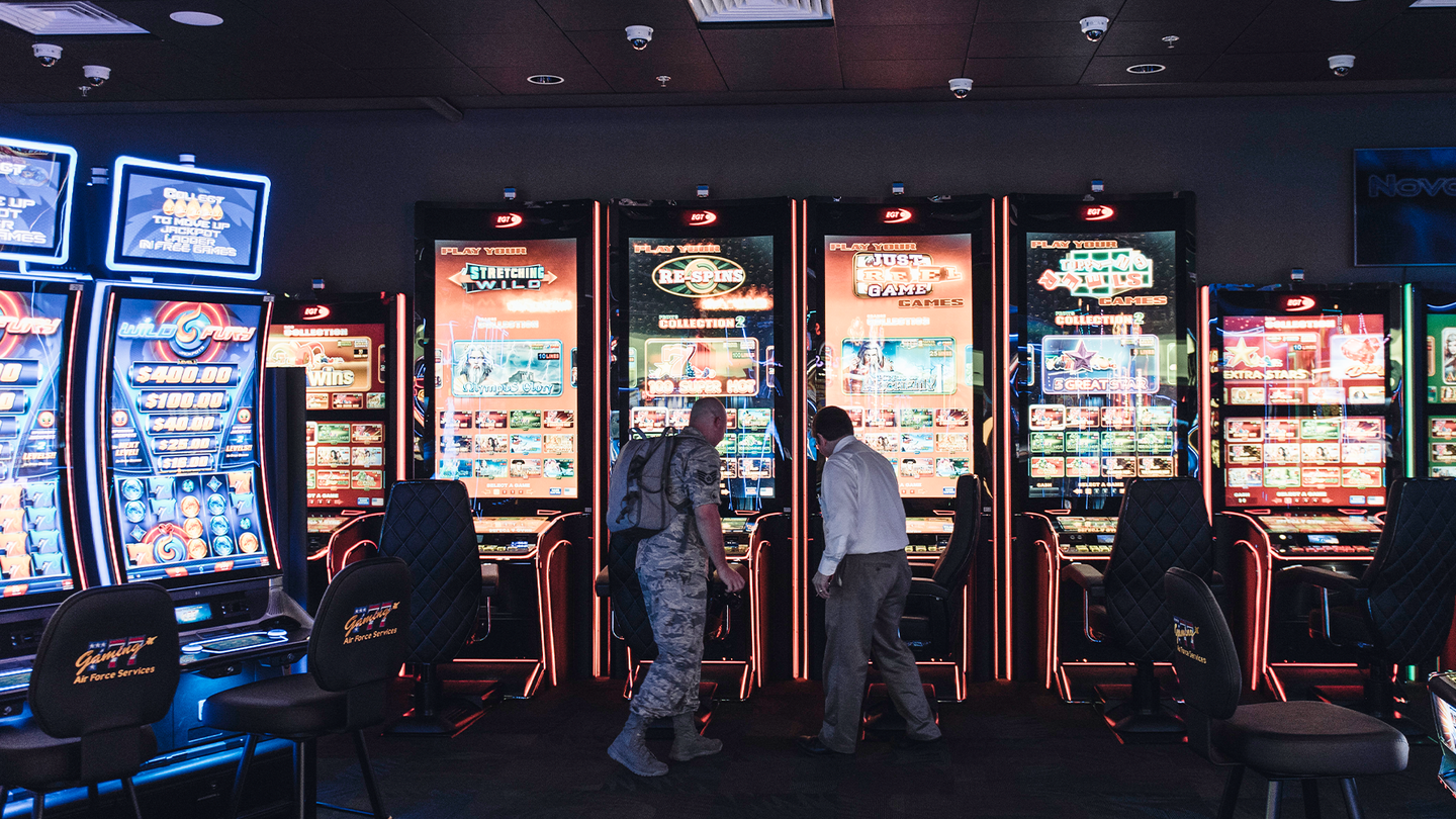 Slot machines on base