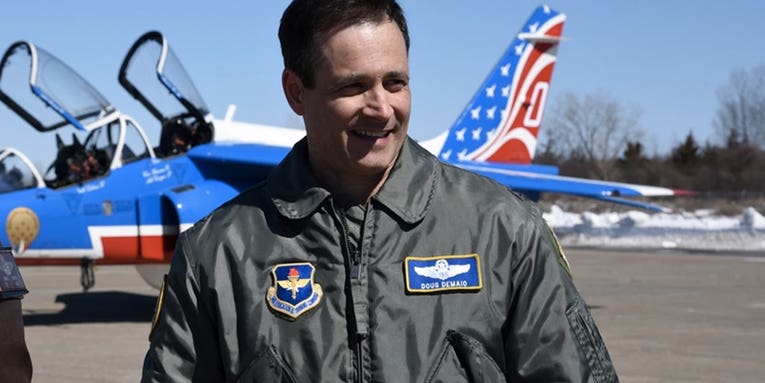 The Air Force made a hype video for a new fighter wing commander. He was fired a year later