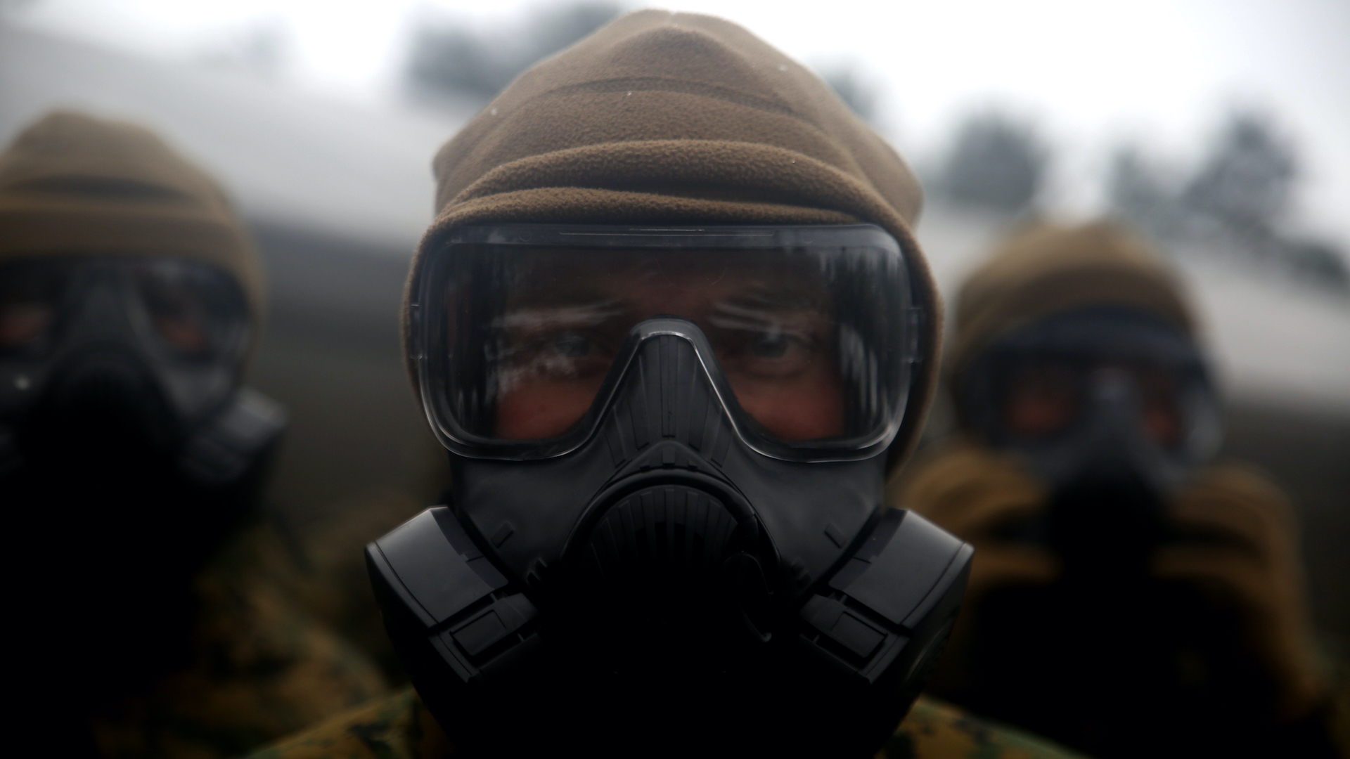 cool gas mask soldier