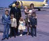 U.S. Air Force 1st Lt. Chad Chapman's grandfather, Richard Chapman, former Braniff International Airline pilot, poses with his family. (U.S. Air Force courtesy photo)