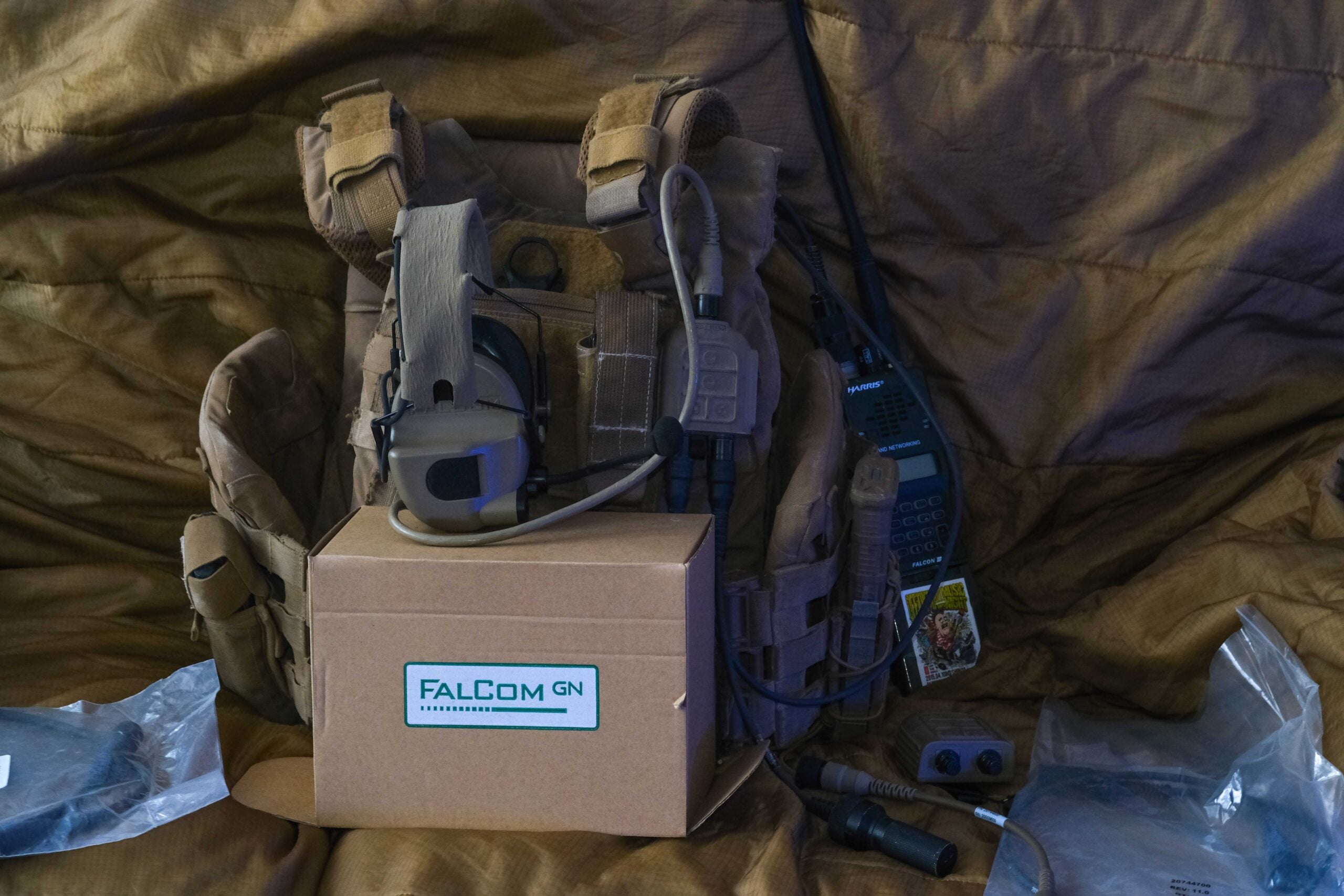Unboxing the FalCom OTE2000 tactical headset.
