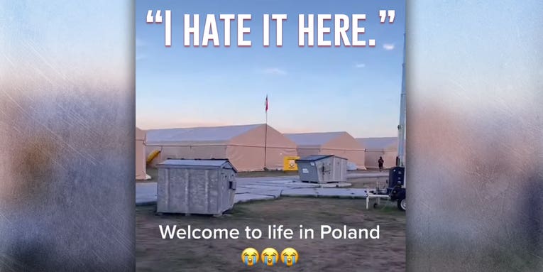 A soldier’s video from Poland proves that troops can complain about anything