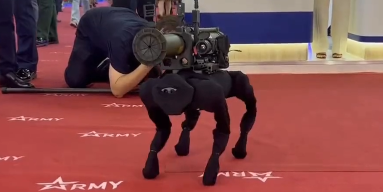 This robot dog with a rocket launcher on its back is the stuff of nightmares [Updated]