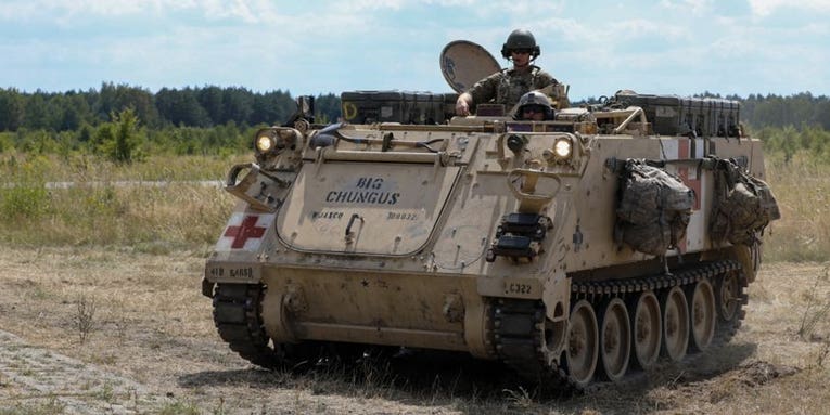 Soldiers named their APC ‘Big Chungus’ because why the hell not