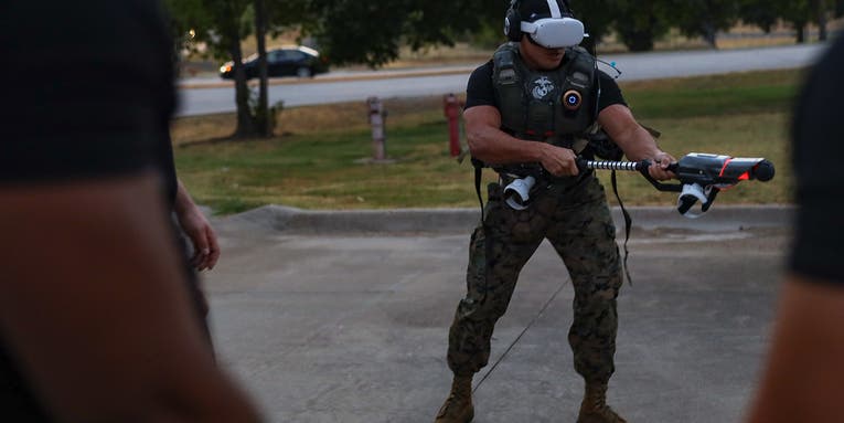 Marines are using virtual reality pugil sticks to recruit the next generation