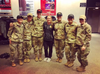 Assistant Coach Brianna Strecker with West Point Cadets after "Branch Night." (Photo courtesy of 1st Lt. Brianna Strecker)