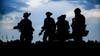 Soldiers silhouettes.