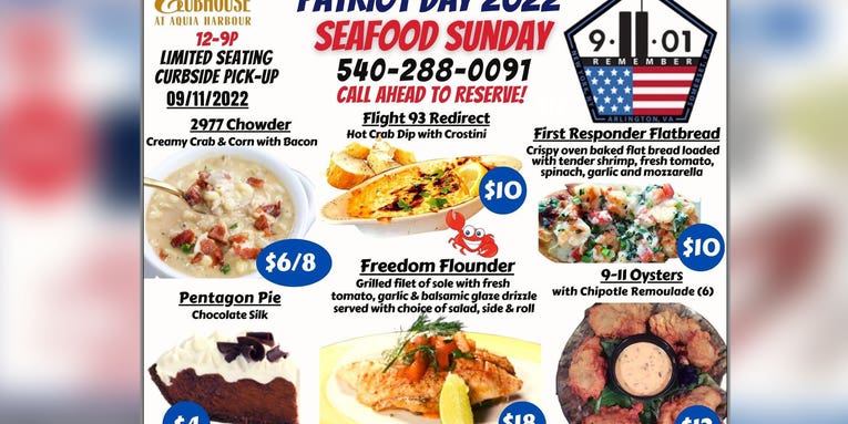 A Virginia country club made a 9/11-themed menu. It was as awful as you’d imagine