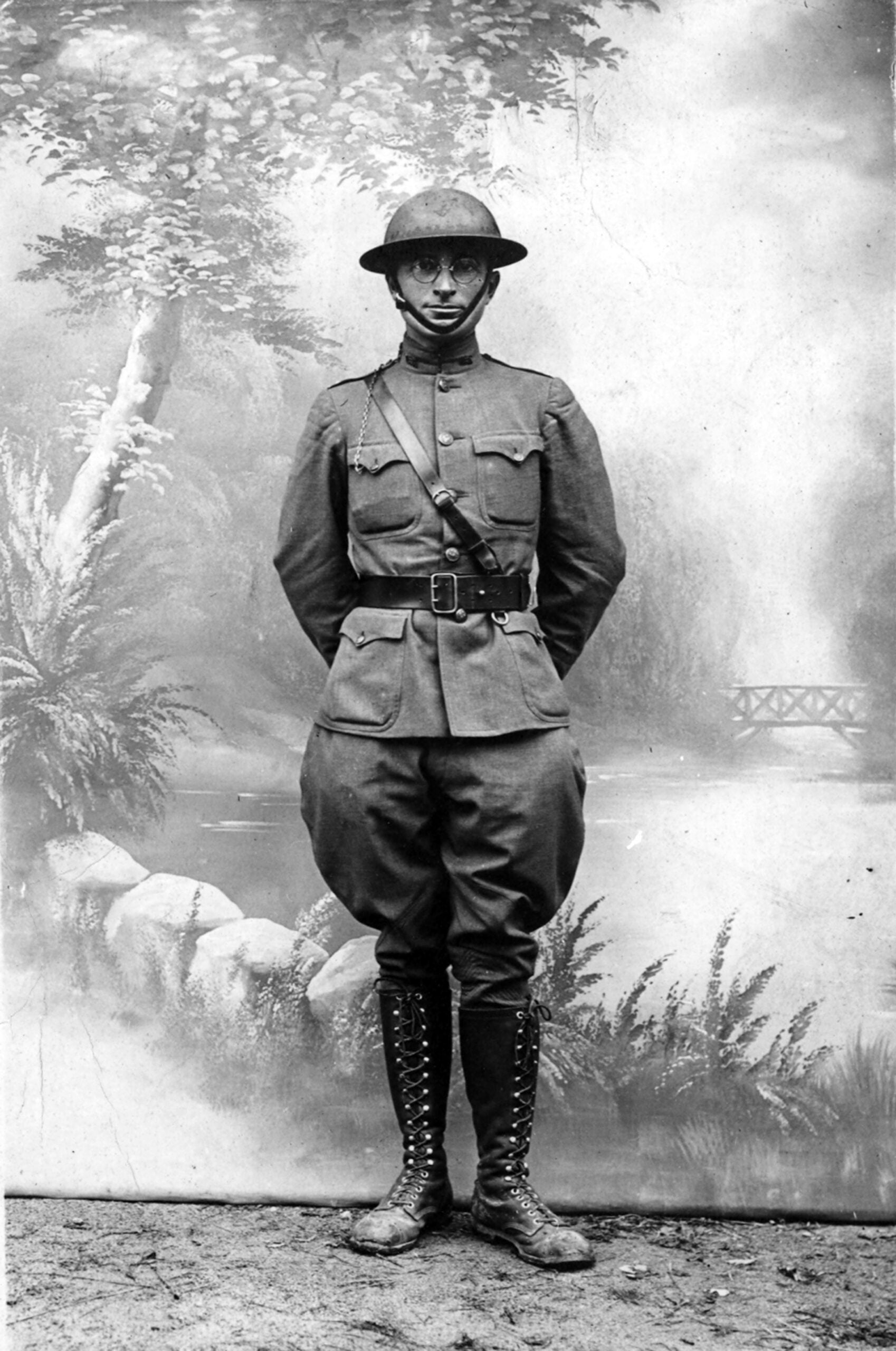 Postcard photo of Harry S. Truman taken in France during World War I. (Photo via Wikipedia)
