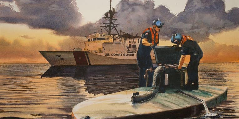 How a massive drug bust by the Coast Guard ended up immortalized in a painting