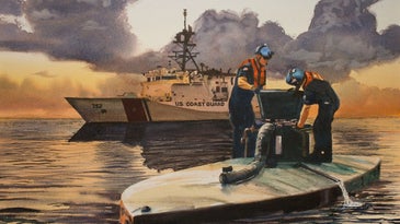 How a massive drug bust by the Coast Guard ended up immortalized in a painting
