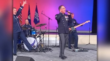 A star is born: Top enlisted Space Force leader belts ‘Don’t Stop Believin’ like a pro