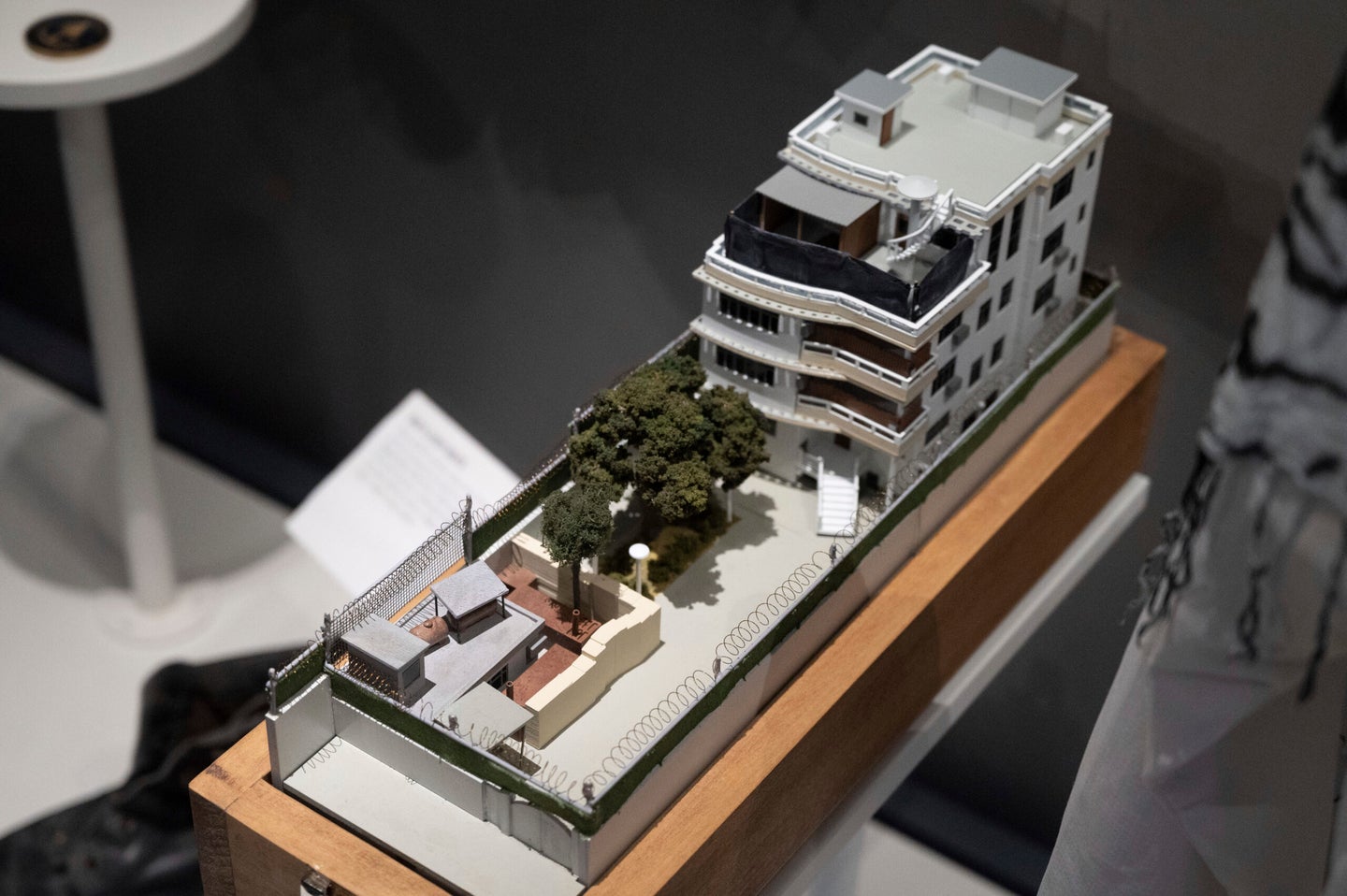 A model of the house where a precision counterterrorism operation killed al-Qaida's leader Ayman al-Zawahri is displayed in the refurbished museum at the Central Intelligence Agency headquarters building in Langley, Va., Saturday, Sept. 24, 2022. (AP Photo/Kevin Wolf)