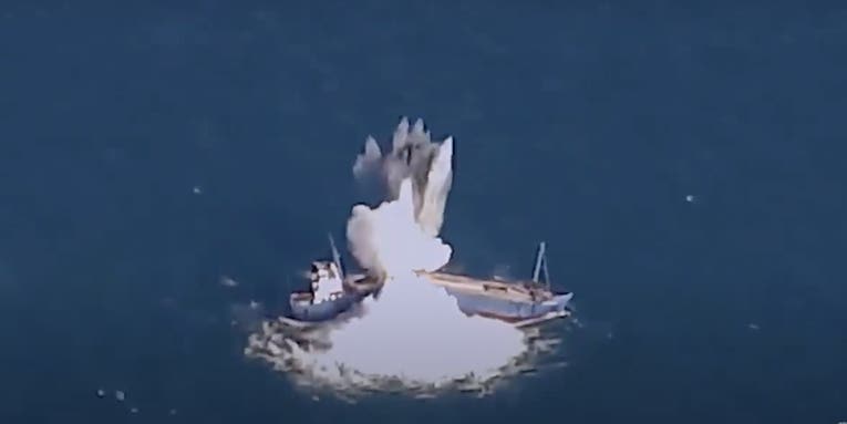 Watch the Air Force break a ship in half with a single bomb in new video