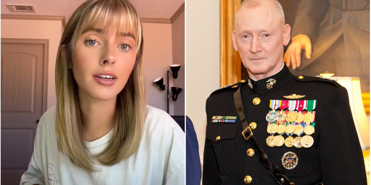 Woman recalls the time a retired Marine general ‘saved my life’ as a college student in an abusive relationship