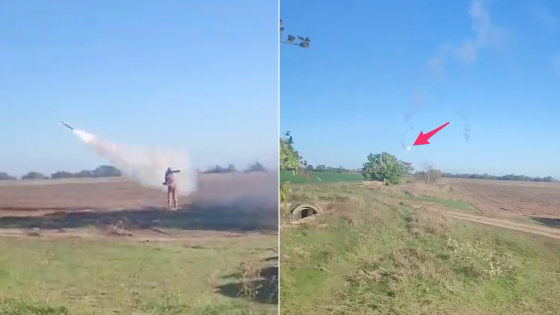 Watch a Ukrainian soldier take out a Russian cruise missile with a MANPADS