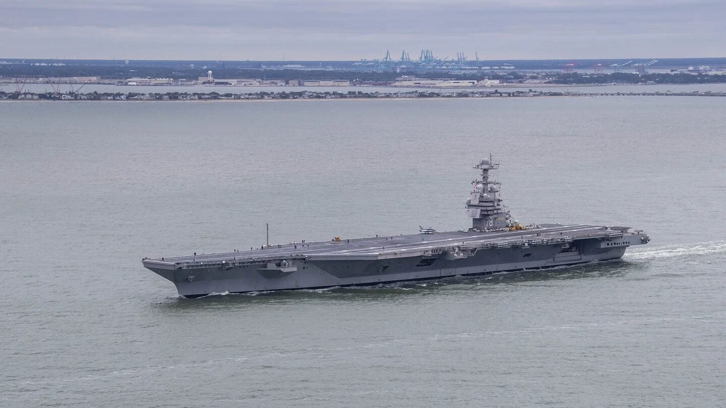 USS Gerald R. Ford on Oct. 4, 2022. (Riley McDowell/U.S. Navy)