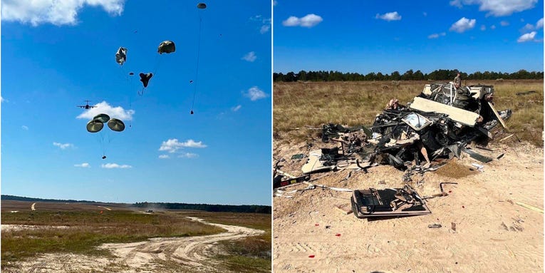 Watch the Army lose a perfectly good Humvee in the latest airdrop gone wrong