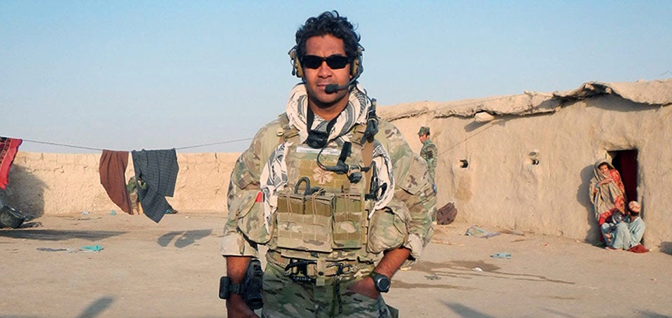 Then-Master Sgt. Ivan Ruiz while deployed to Afghanistan (Courtesy photo)