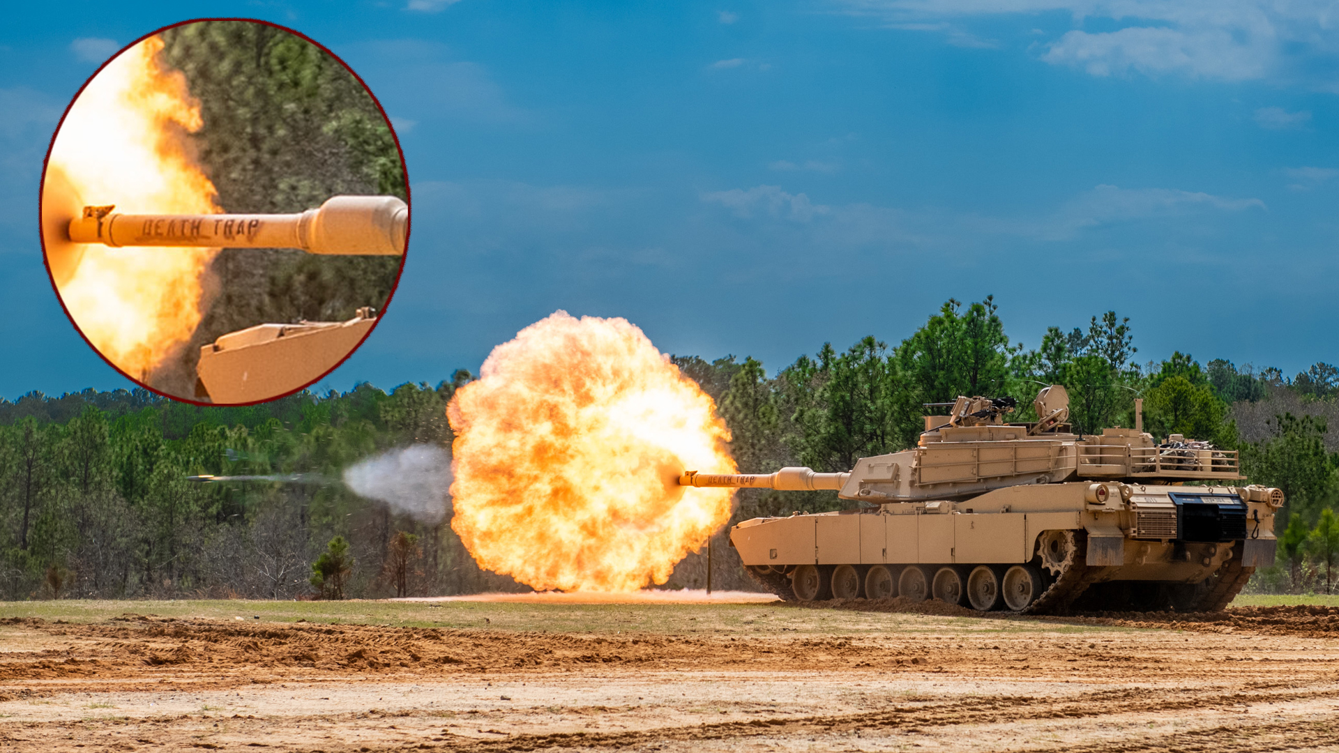 We salute the Army tank crew that named their M1 Abrams ‘Death Trap”
