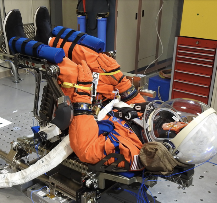 NASA is sending up a spacesuit-wearing manikin called Commander Moonikin Campos to collect sensor data from its Artemis I mission to the Moon. (NASA photo)