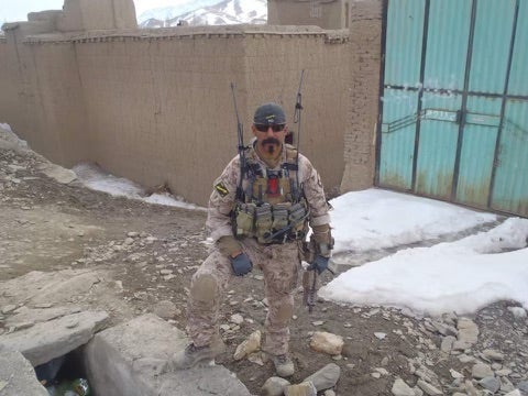 Air Force Combat Controller and founder of the First There Foundation Eric Hohman pictured while on a deployment to Afghanistan. (Photo courtesy Eric Hohman)