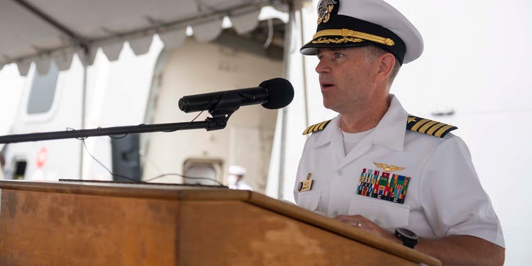 Navy captain censured over fatal Marine AAV accident recommended to command aircraft carrier