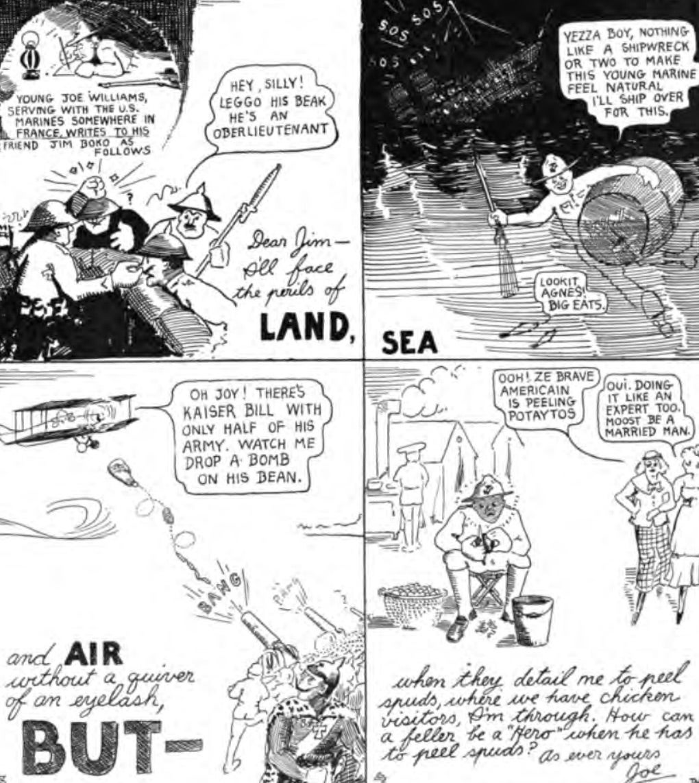 These 100-year-old Marine Corps cartoons show that some things never change