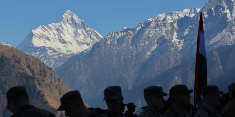 American soldiers are currently training high up in the Himalayan Mountains