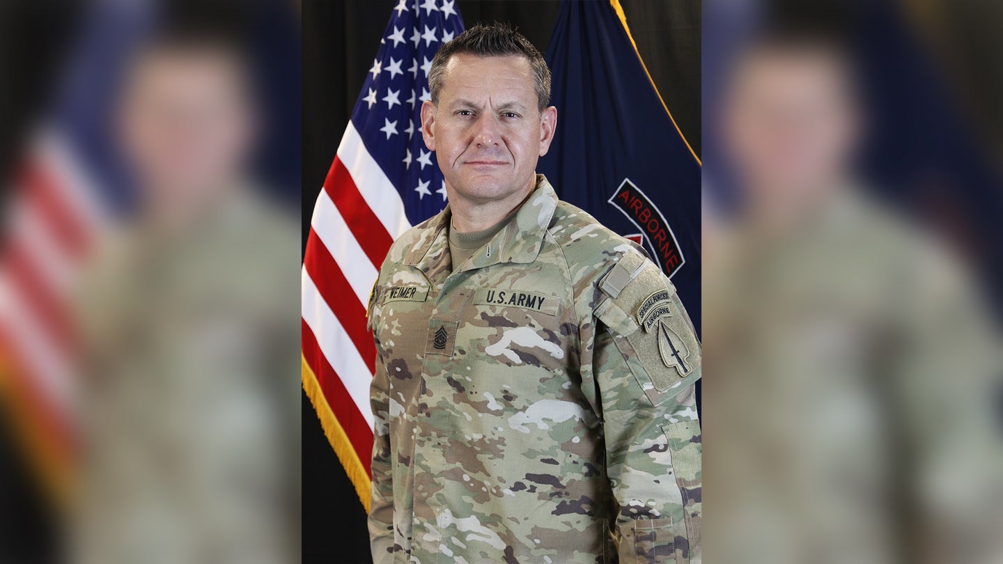 Army Special Operations Command Command Sgt. Maj. Michael Weimer, selected to be the next Sgt. Maj. of the Army. (U.S. Army photo)