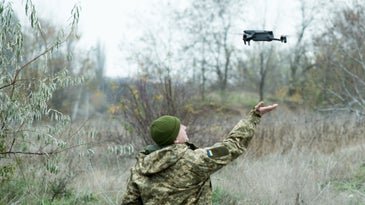 This drone-on-drone dogfight in Ukraine is a glimpse of the future of war