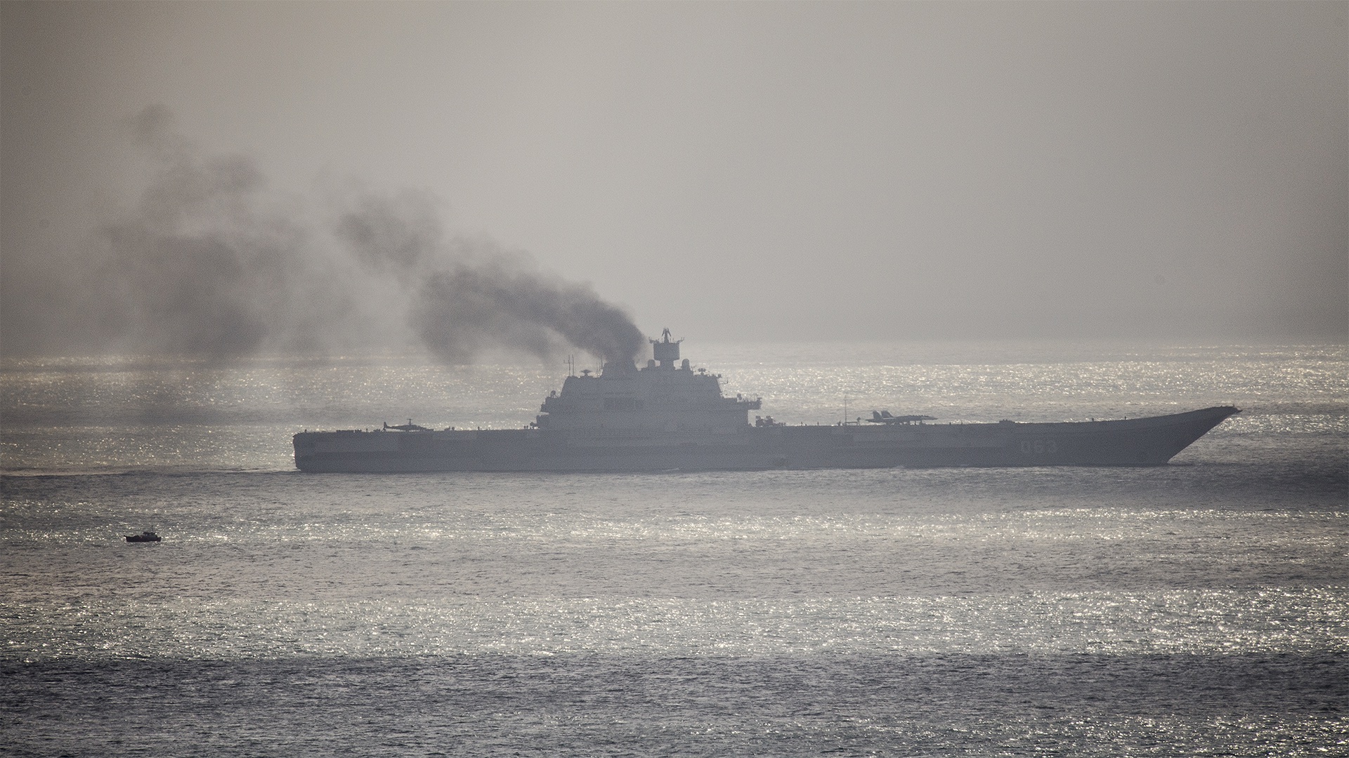 Russia's Admiral Kuznetsov Aircraft Carrier Caught On Fire — Again