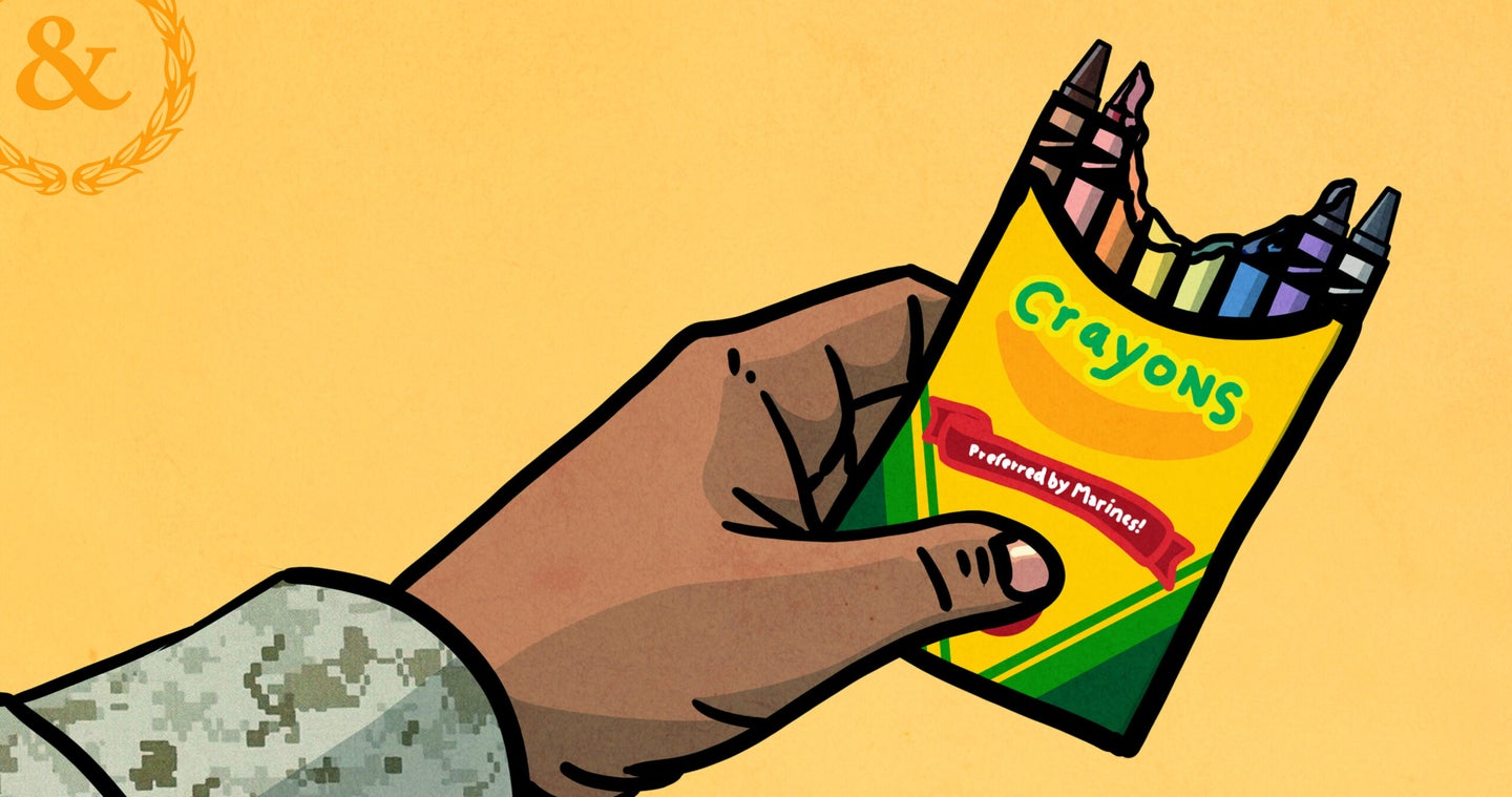 When did Marines really start eating crayons: An investigation