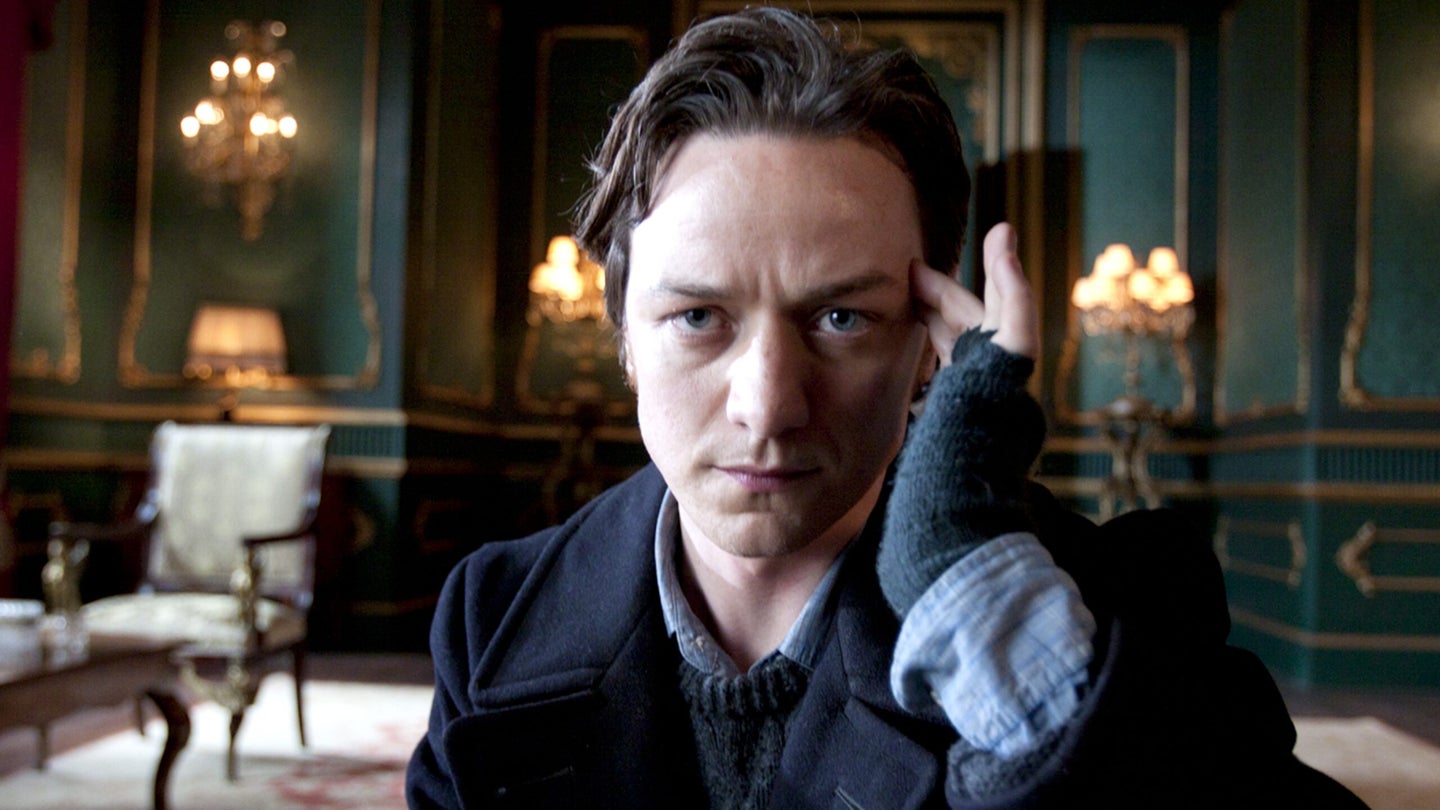 James McAvoy as Charles Xavier, exercising his mental powers in a scene from the film 'X-Men: First Class', 2011. (Photo by Murray Close/Getty Images)