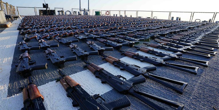 Navy intercepts more than 2,000 AK-47s from Iran in the Gulf of Oman