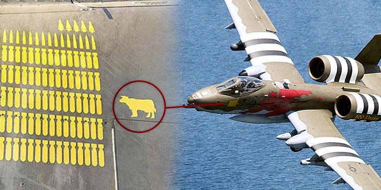 The real story behind how an A-10 Warthog ended up with a cow kill marking