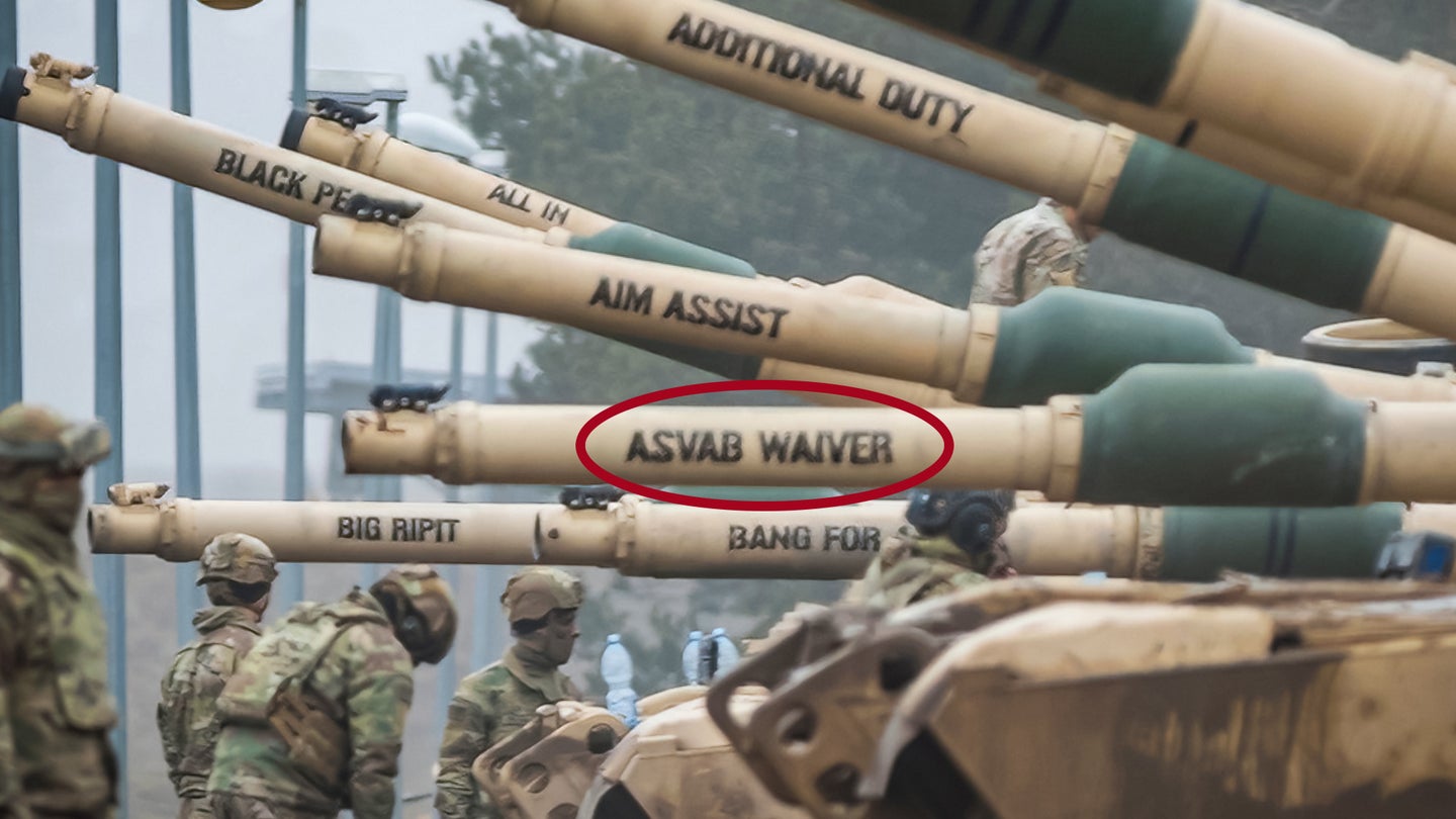 u.s. army m1 abrams tank asvab waiver