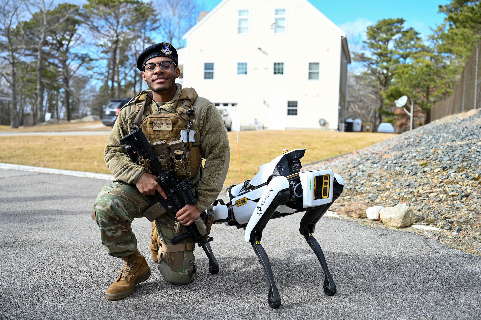 robot dogs cape cod space force station