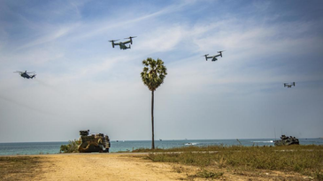 US forces, allies, trained in the jungle and assaulted beaches in Thailand in a massive exercise